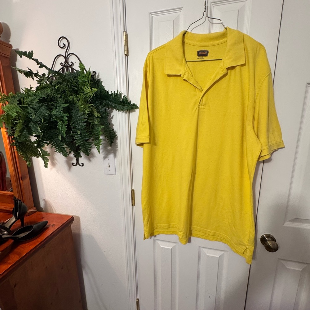 The Foundry Supply Co. Men's Bright Yellow Polo